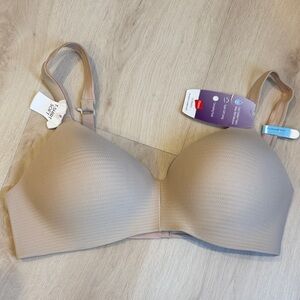 Hanes Light Beige Wireless Bra
